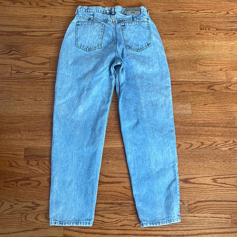 TRUE VINTAGE Jeans HighSpeed 1996 Stone Wash Denim High Rise Mom sz 11 PERFECT